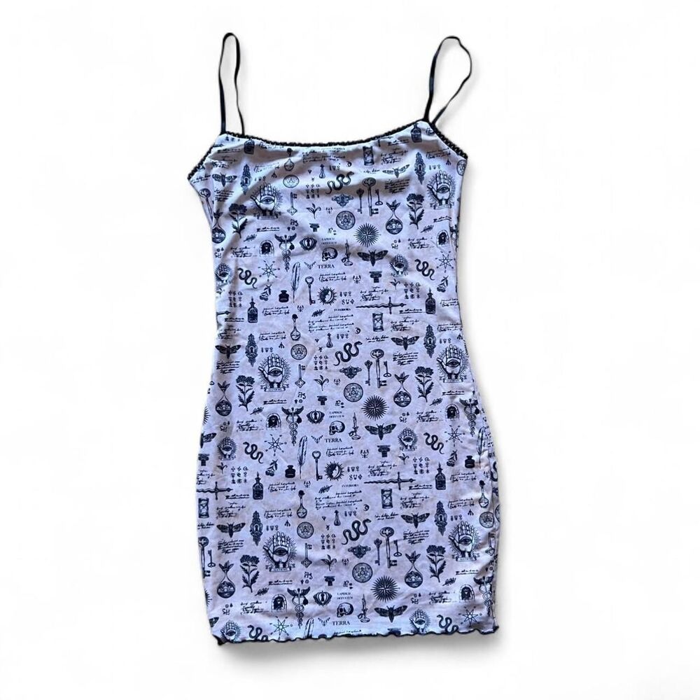 Princess Polly Mystic Mini Dress Bodycon Size 6 Whimsygoth Grunge